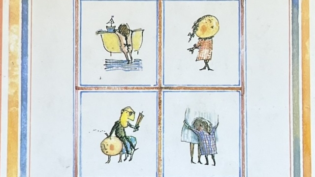 『おとなになること』の本の表紙です。さまざまな人の絵が小さく描かれています。