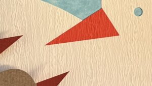 『blue to blue』の絵本のページです。カモメ？の親子の絵が描かれています。