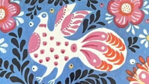『　Гуленьки（Gulenki）』の絵本の表紙です。鳥の絵が描かれています。