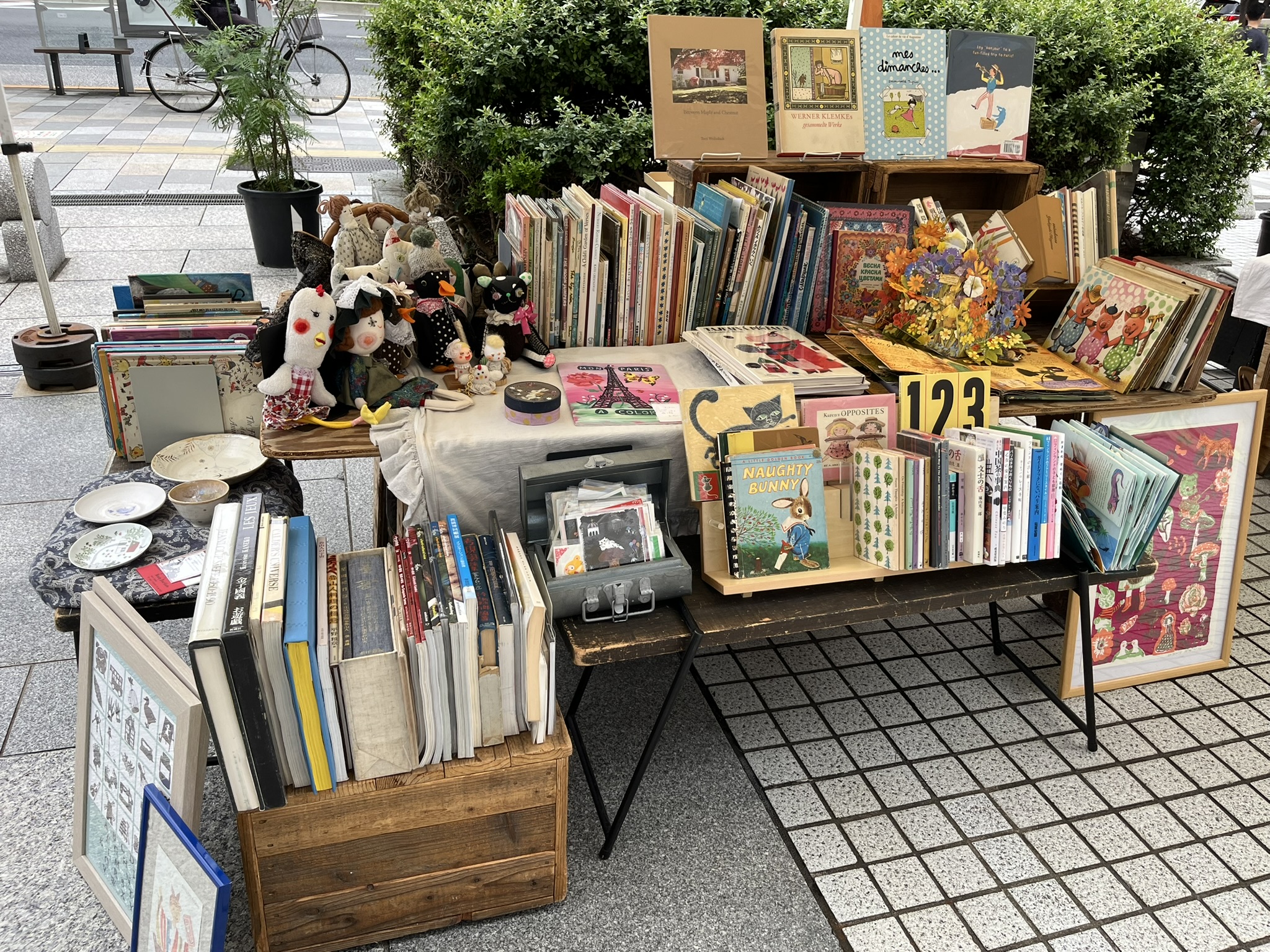  「青山古市」「ファーマーズマーケット」のSoleil  et Luneブースの展示風景です。